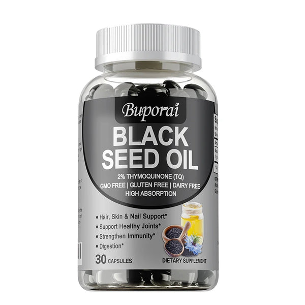 Black Seed Oil Supplement - Digestive Health, Immune Support, for Skin & Hair Health, Antioxidant