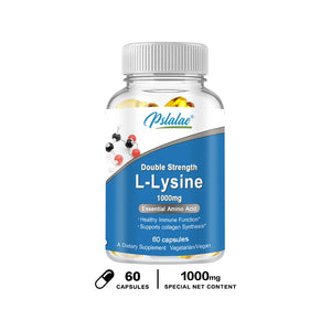 L -lysine Capsules - Amino Acid Immune Support Supplement - Vegetarian, Non Gmo, and Gluten Free Formula