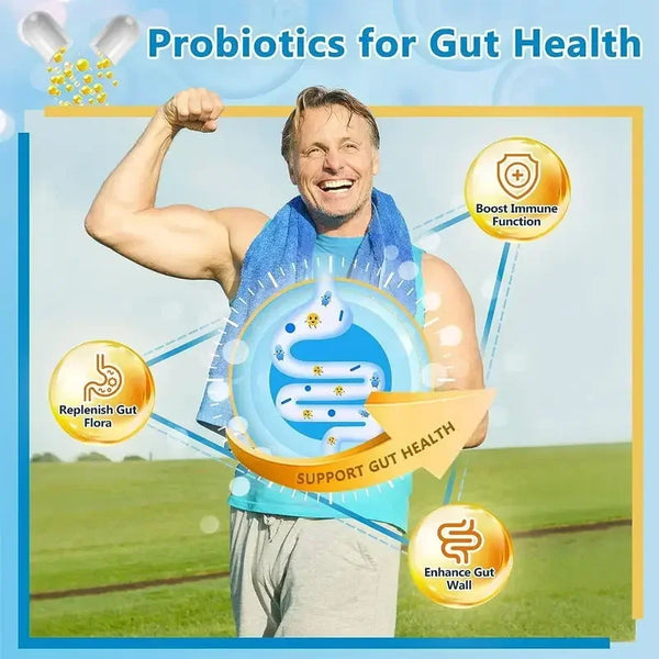Digestive Enzyme Probiotic Capsules with Prebiotic