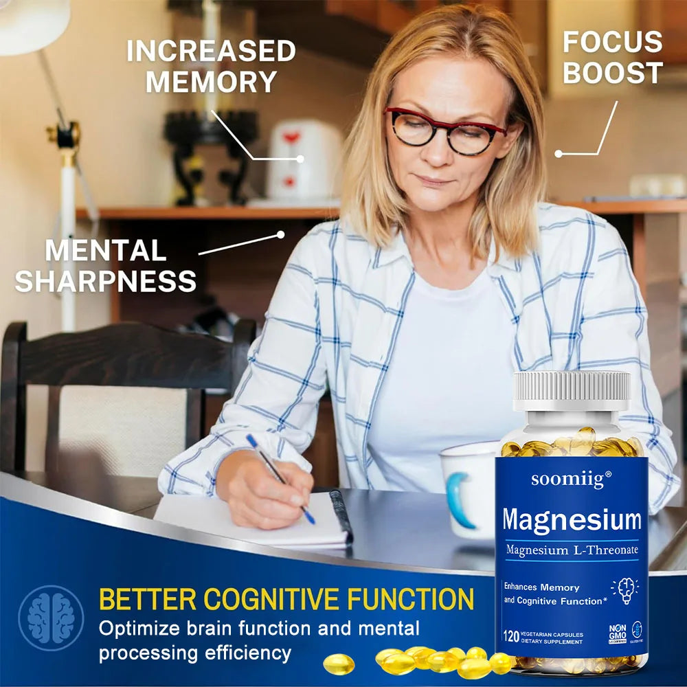 Magnesium L-Threonate Supplement – Promotes Brain Health, Memory, Concentration and Cognition