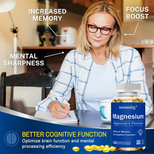 Magnesium L-Threonate Supplement – Promotes Brain Health, Memory, Concentration and Cognition