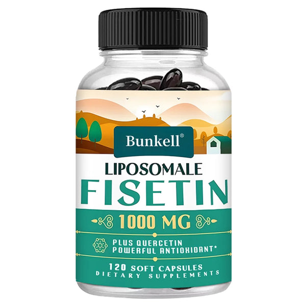 Liposomal Fisetin & Quercetin - High Potency 1200 Mg/Serving Combination Antioxidant Supplement
