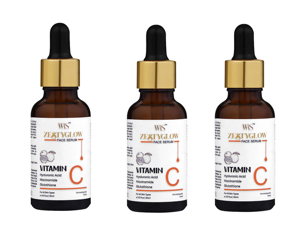 WHITEROSESHINE ZESTYGLOW VITAMIN C FACE SERUM (PACK OF 3)