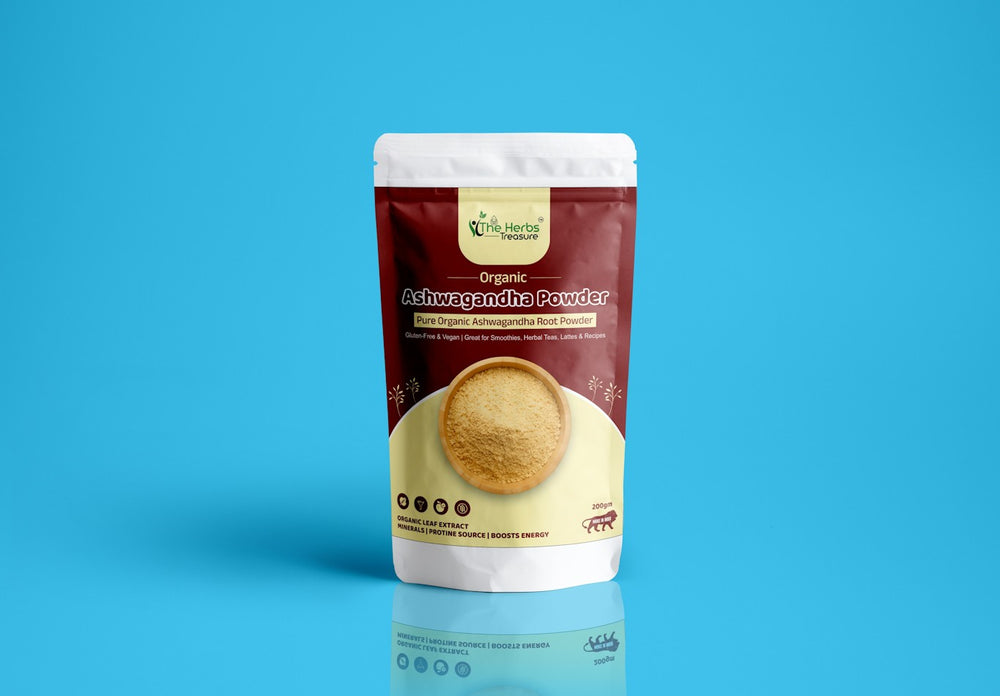 MIE Organic Ashwagandha Powder - Pure Organic Ashwagandha Root Powder
