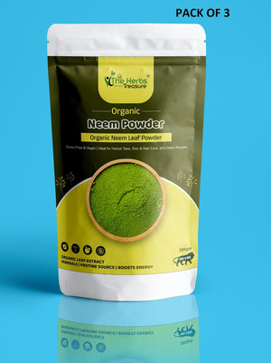 MIE Organic Neem Leaf Powder for Skin, Hair & Herbal Tea – 100% Pure &