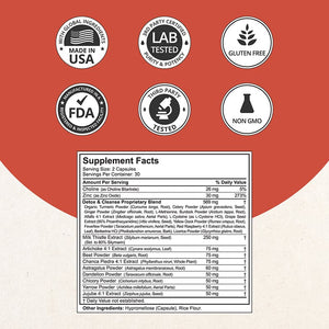 LiverTox, Advanced Formula for Liver Detox, Cleanse & Digestion, 60