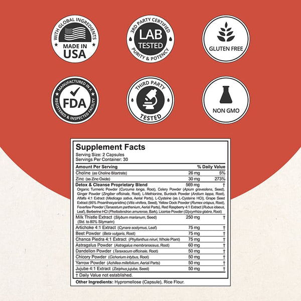 LiverTox, Advanced Formula for Liver Detox, Cleanse & Digestion, 60